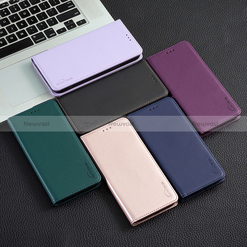 Leather Case Stands Flip Cover Holder B17F for Oppo A2 5G