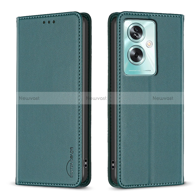 Leather Case Stands Flip Cover Holder B17F for Oppo A2 5G