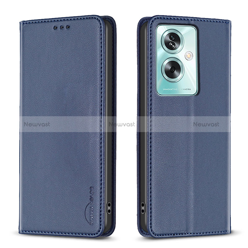 Leather Case Stands Flip Cover Holder B17F for Oppo A2 5G