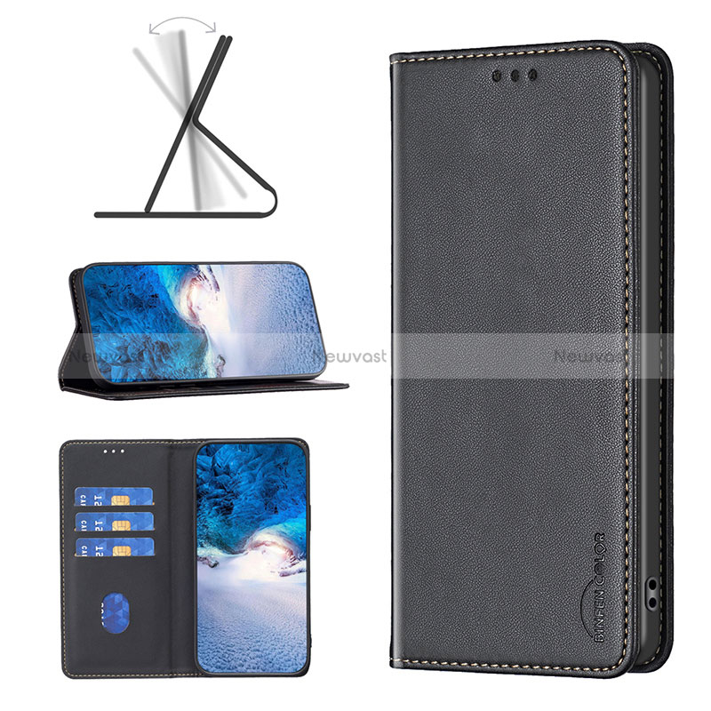 Leather Case Stands Flip Cover Holder B17F for Oppo A2 5G