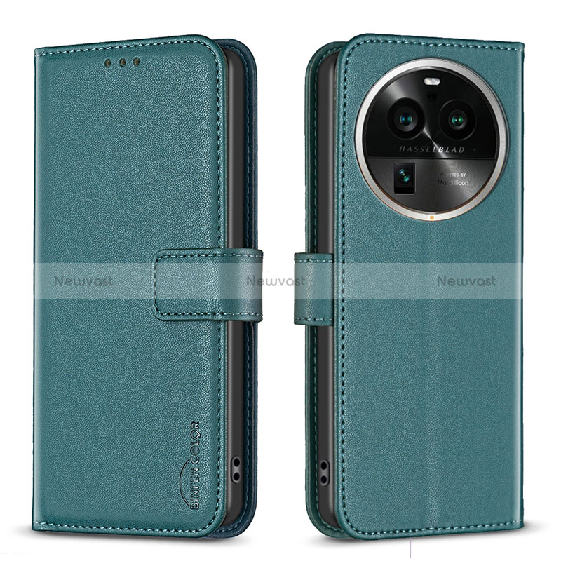 Leather Case Stands Flip Cover Holder B17F for Oppo Find X6 Pro 5G