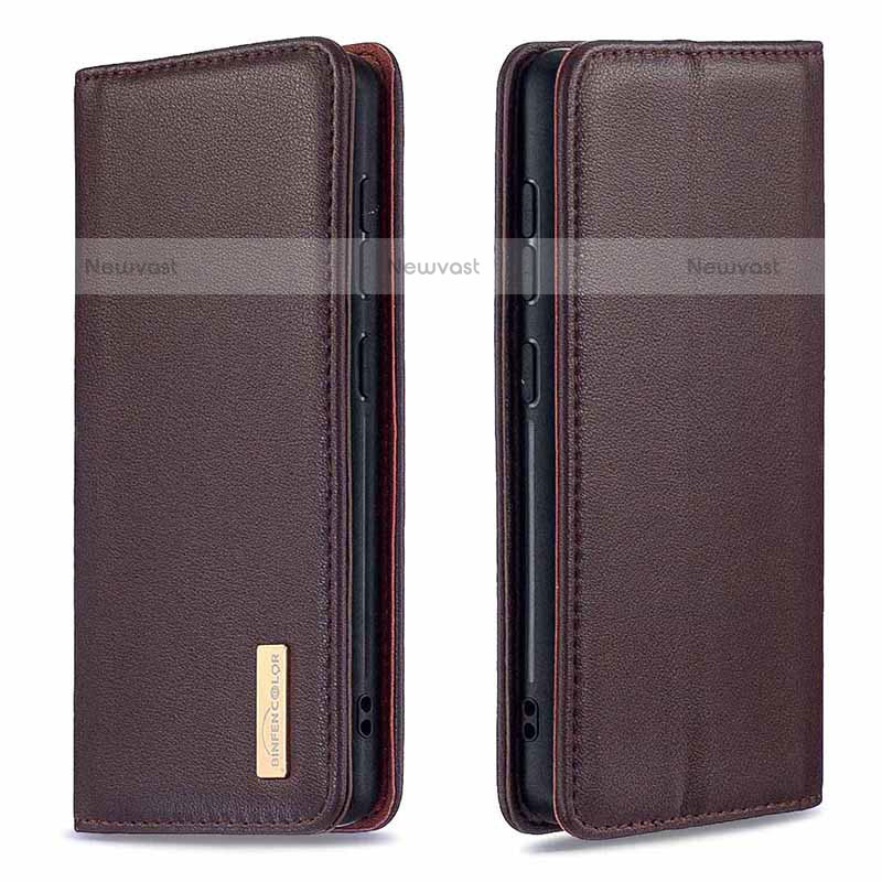 Leather Case Stands Flip Cover Holder B17F for Samsung Galaxy A20