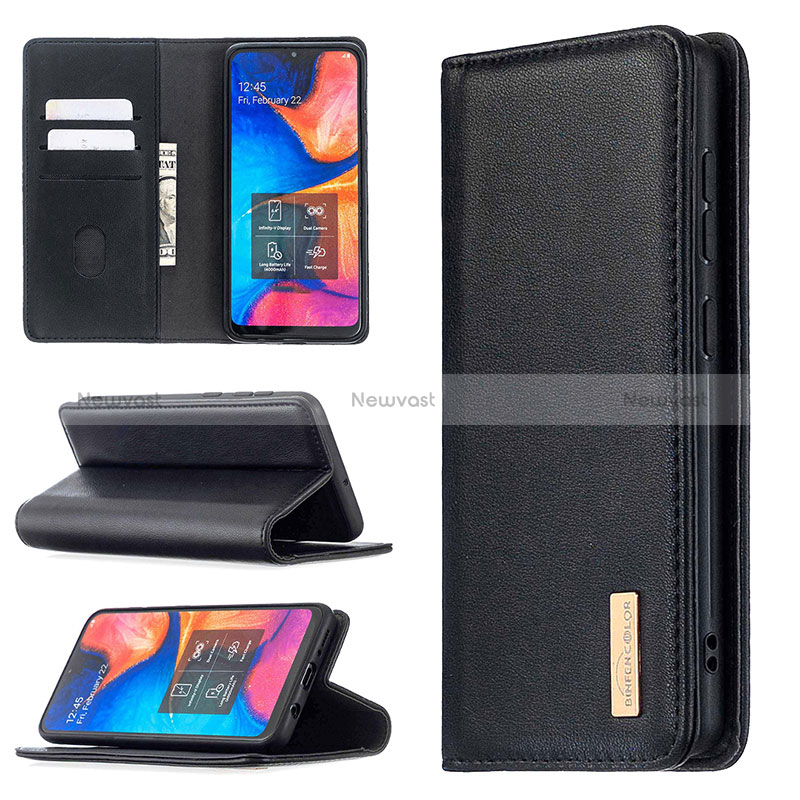 Leather Case Stands Flip Cover Holder B17F for Samsung Galaxy A30