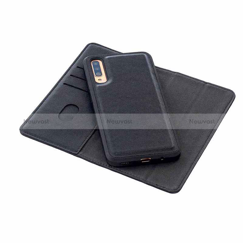 Leather Case Stands Flip Cover Holder B17F for Samsung Galaxy A70