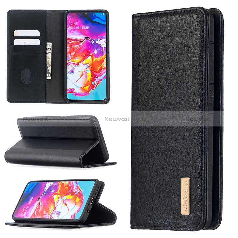 Leather Case Stands Flip Cover Holder B17F for Samsung Galaxy A70