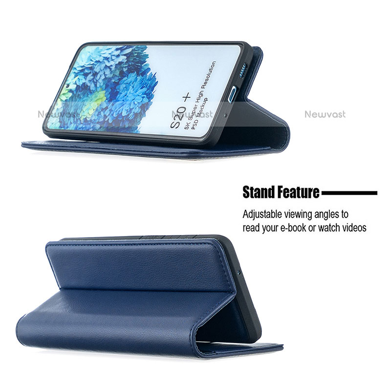 Leather Case Stands Flip Cover Holder B17F for Samsung Galaxy S20 Plus 5G