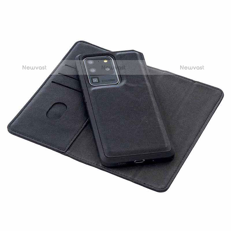 Leather Case Stands Flip Cover Holder B17F for Samsung Galaxy S20 Ultra 5G