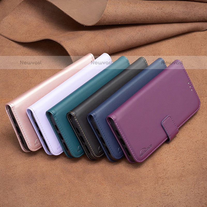 Leather Case Stands Flip Cover Holder B17F for Xiaomi Poco C65