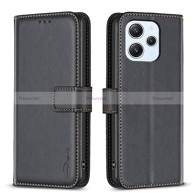 Leather Case Stands Flip Cover Holder B17F for Xiaomi Redmi 12 4G