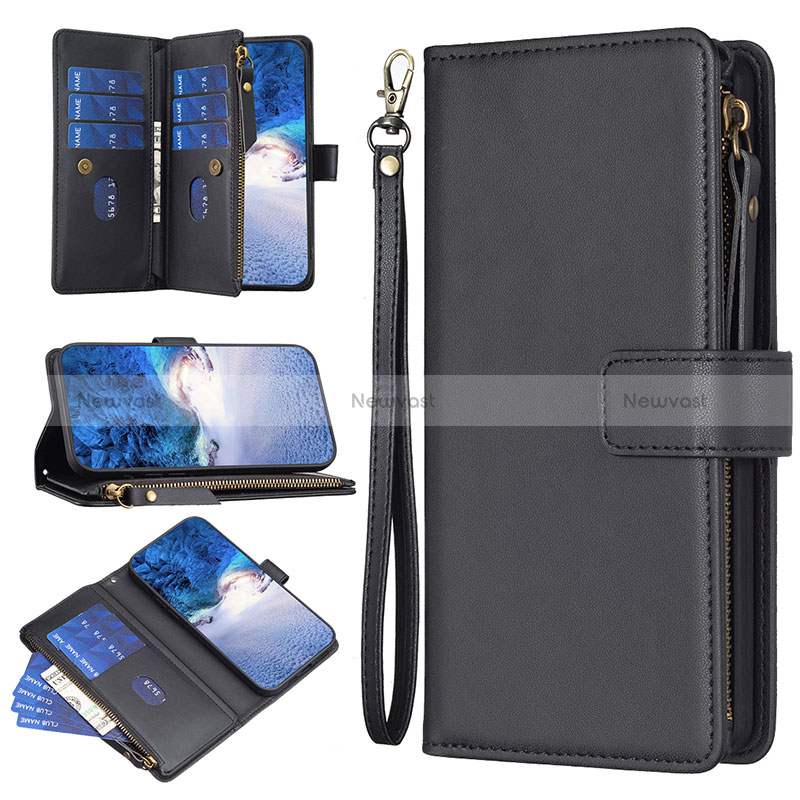 Leather Case Stands Flip Cover Holder B17F for Xiaomi Redmi Note 13 5G