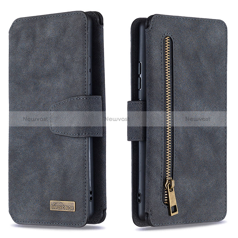 Leather Case Stands Flip Cover Holder B18F for Samsung Galaxy M80S