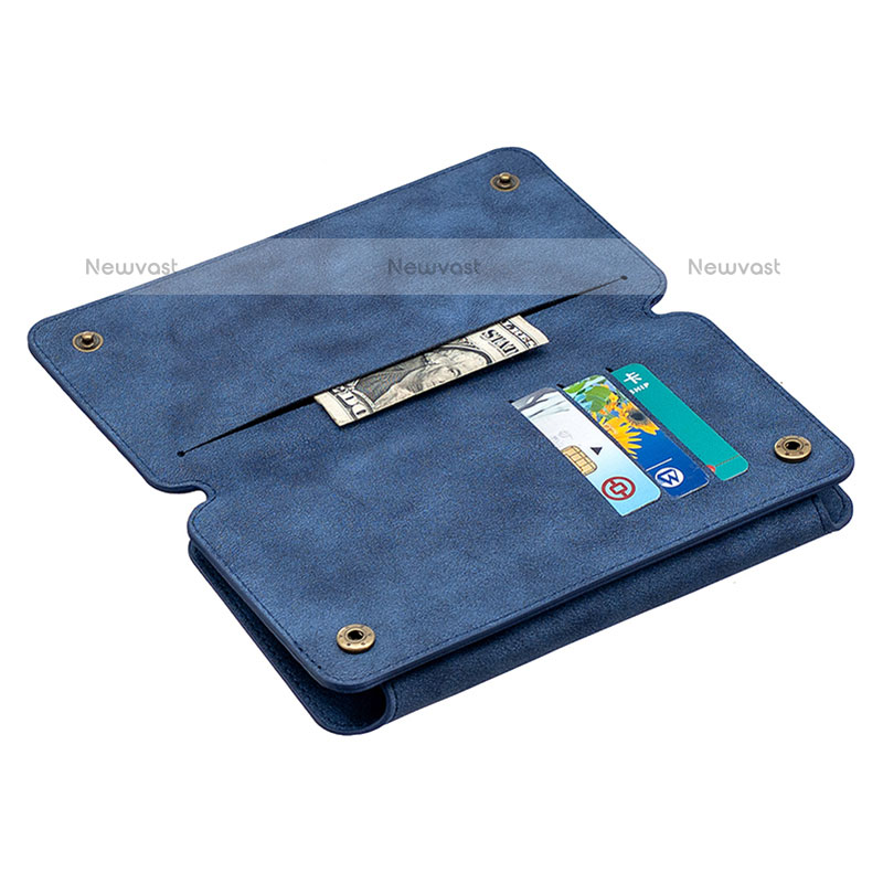 Leather Case Stands Flip Cover Holder B18F for Samsung Galaxy Note 10 Lite