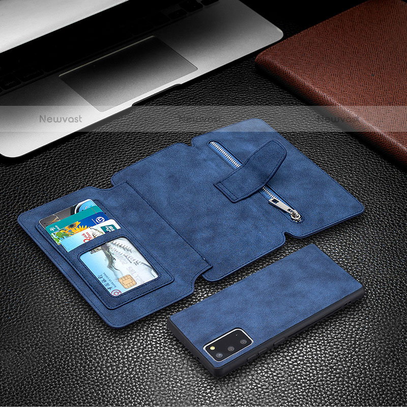 Leather Case Stands Flip Cover Holder B18F for Samsung Galaxy Note 20 5G