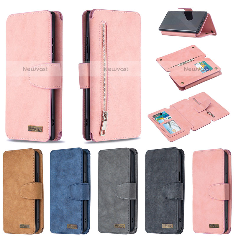 Leather Case Stands Flip Cover Holder B18F for Samsung Galaxy Note 20 Ultra 5G