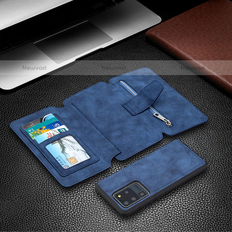 Leather Case Stands Flip Cover Holder B18F for Samsung Galaxy S20 Ultra 5G