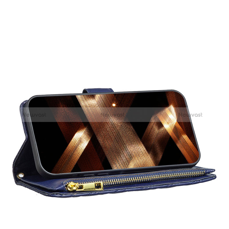 Leather Case Stands Flip Cover Holder B18F for Xiaomi Redmi 12 4G