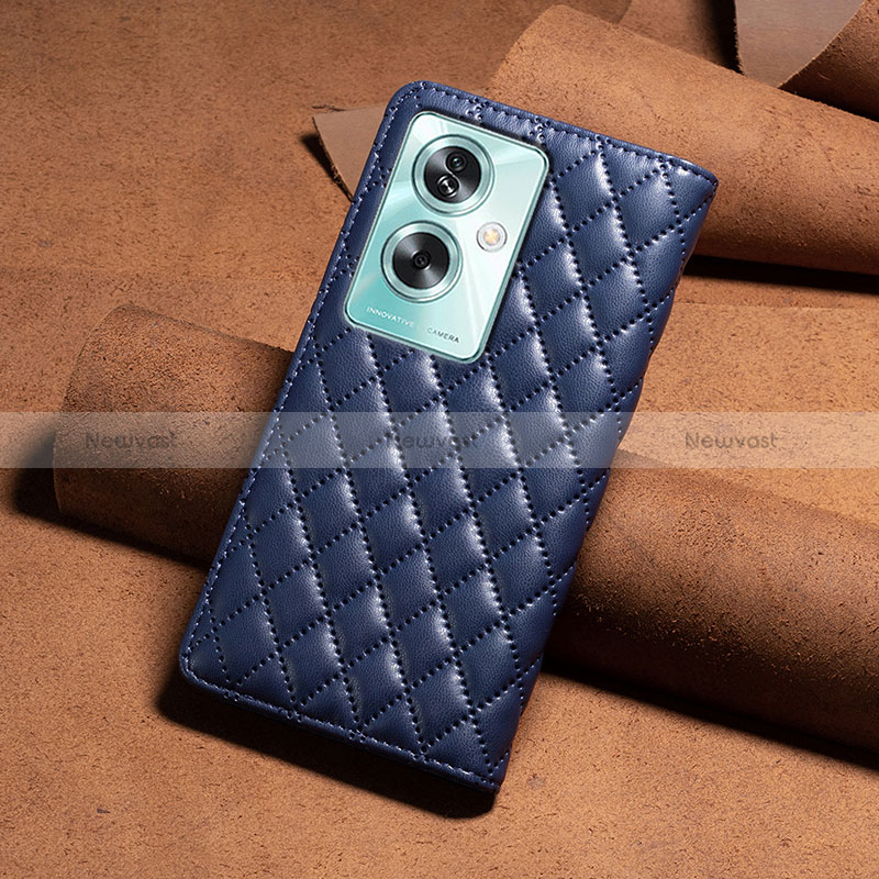 Leather Case Stands Flip Cover Holder B19F for Oppo A2 5G