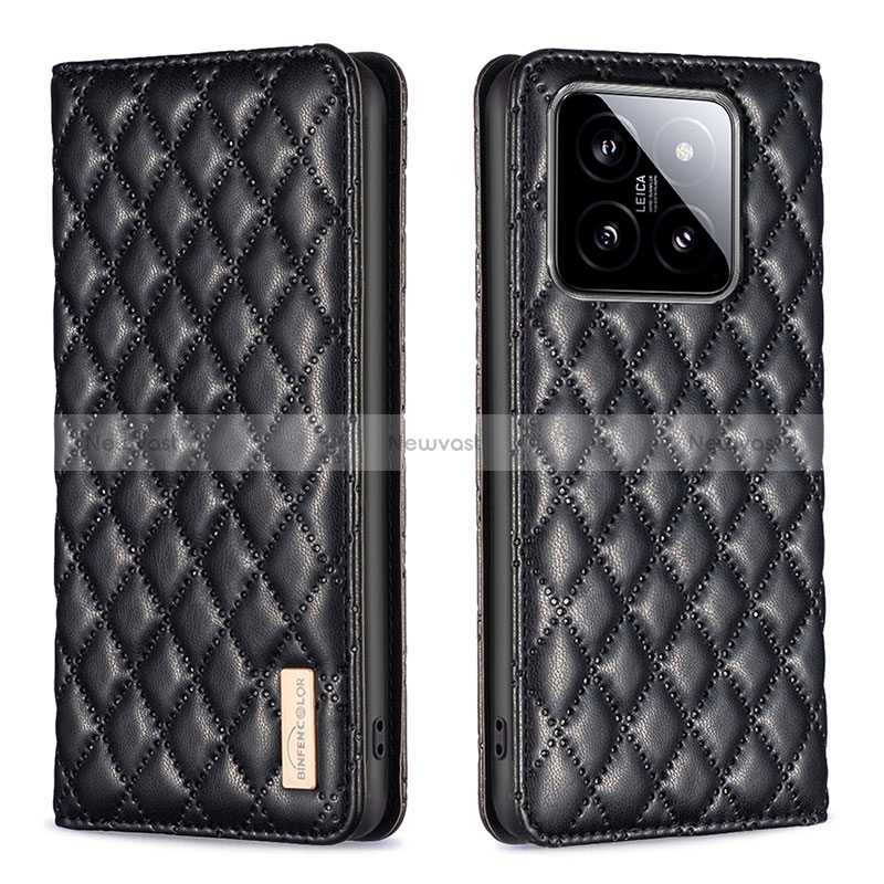 Leather Case Stands Flip Cover Holder B20F for Xiaomi Mi 14 5G