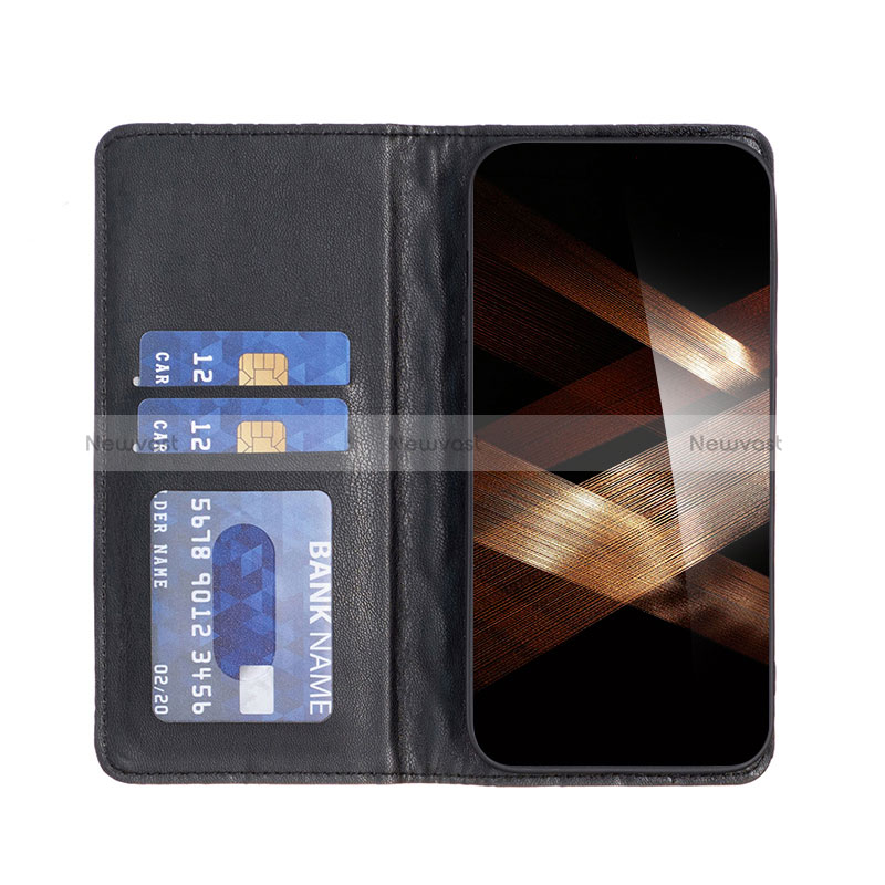 Leather Case Stands Flip Cover Holder B20F for Xiaomi Mi 14 Pro 5G