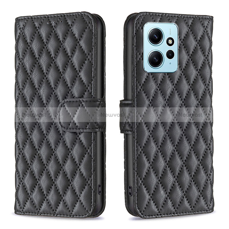 Leather Case Stands Flip Cover Holder B20F for Xiaomi Redmi Note 12 4G