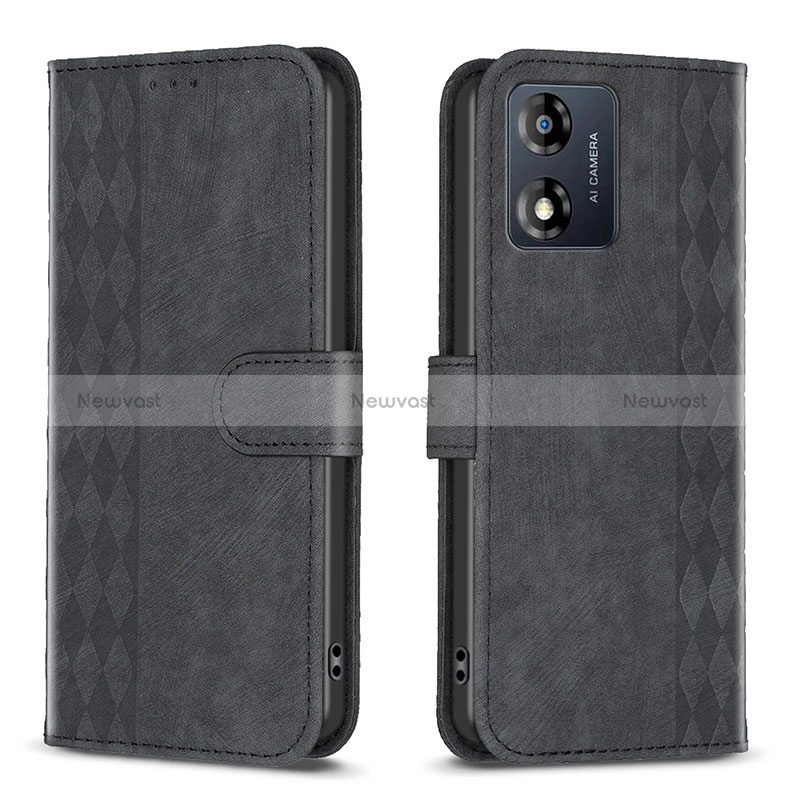 Leather Case Stands Flip Cover Holder B21F for Motorola Moto E13