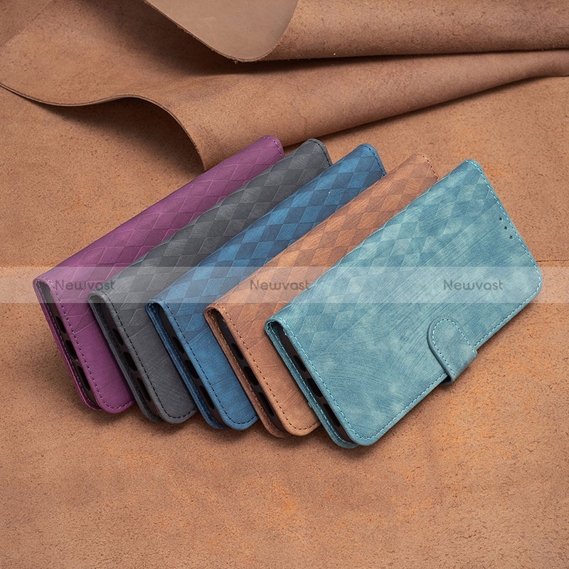 Leather Case Stands Flip Cover Holder B21F for Motorola Moto E13