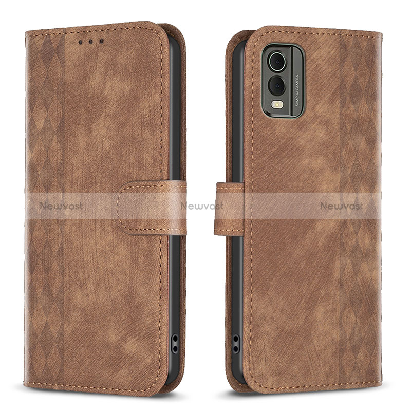 Leather Case Stands Flip Cover Holder B21F for Nokia C32