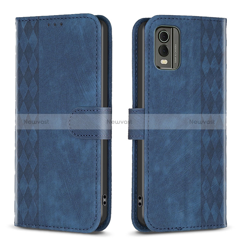 Leather Case Stands Flip Cover Holder B21F for Nokia C32