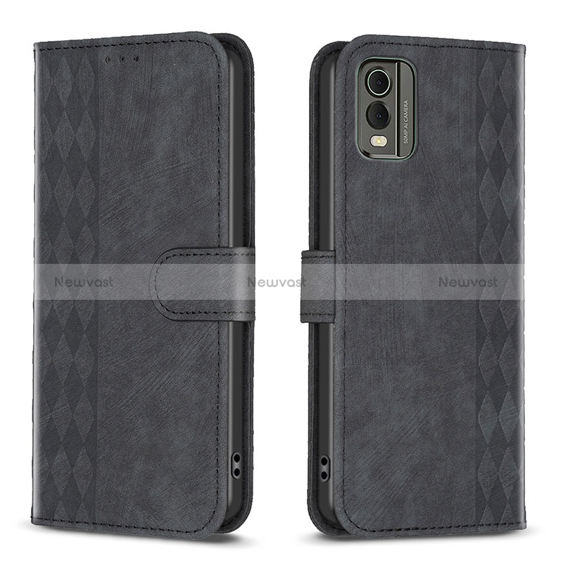 Leather Case Stands Flip Cover Holder B21F for Nokia C32