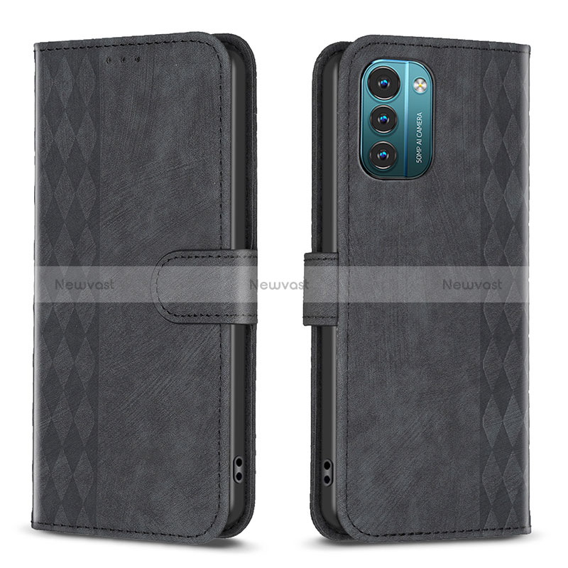 Leather Case Stands Flip Cover Holder B21F for Nokia G21