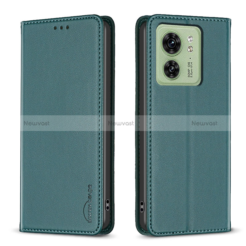 Leather Case Stands Flip Cover Holder B22F for Motorola Moto Edge (2023) 5G