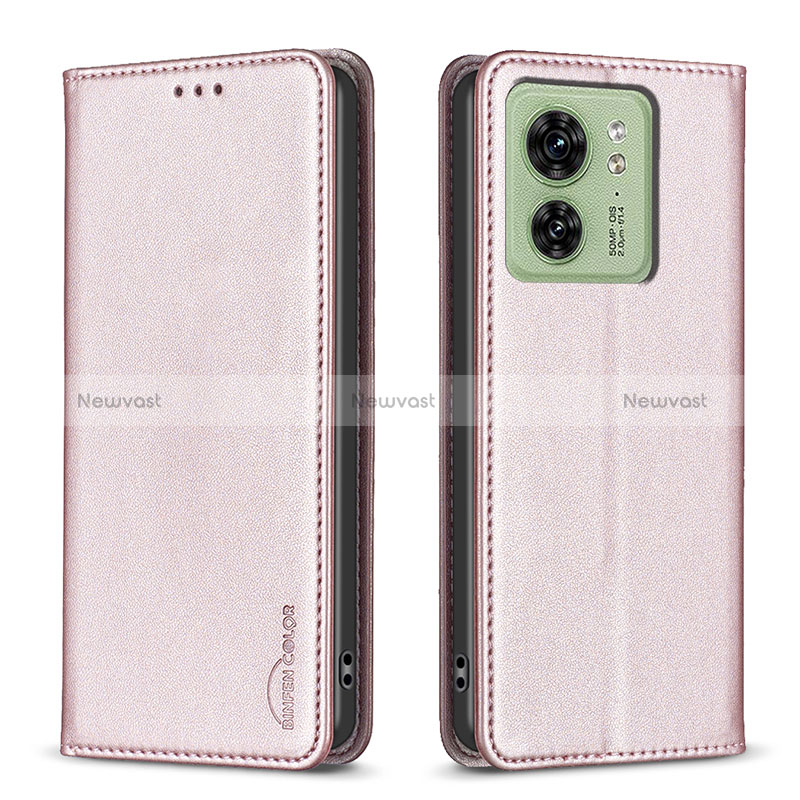 Leather Case Stands Flip Cover Holder B22F for Motorola Moto Edge (2023) 5G