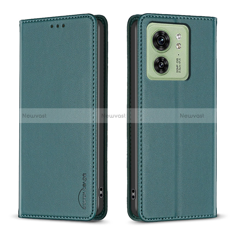 Leather Case Stands Flip Cover Holder B22F for Motorola Moto Edge 40 5G