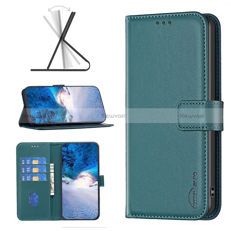 Leather Case Stands Flip Cover Holder B22F for Oppo A79 5G