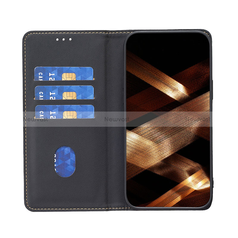 Leather Case Stands Flip Cover Holder B23F for Motorola Moto G73 5G