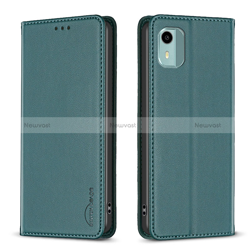 Leather Case Stands Flip Cover Holder B23F for Nokia C12