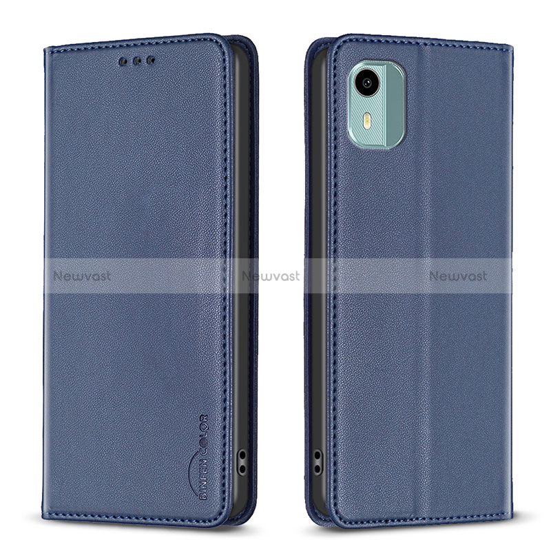 Leather Case Stands Flip Cover Holder B23F for Nokia C12