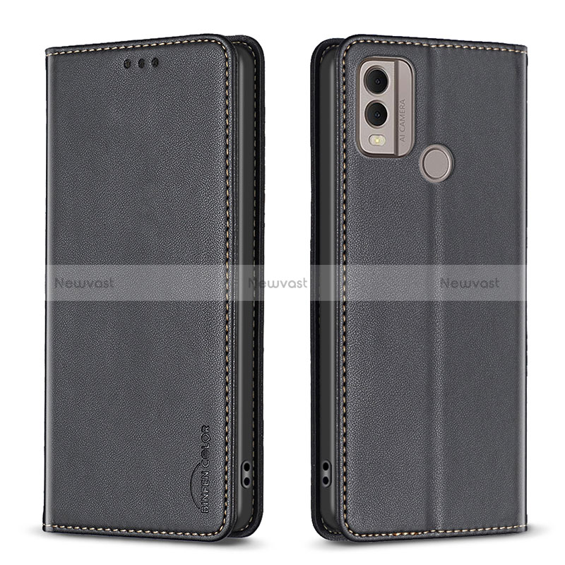 Leather Case Stands Flip Cover Holder B23F for Nokia C22