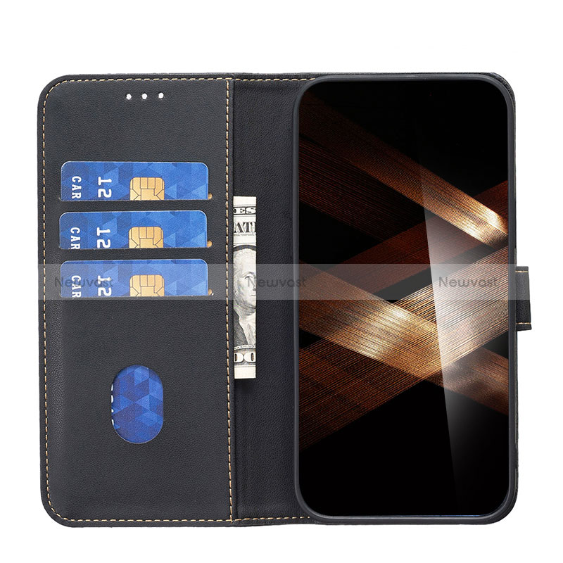 Leather Case Stands Flip Cover Holder B23F for Oppo A79 5G