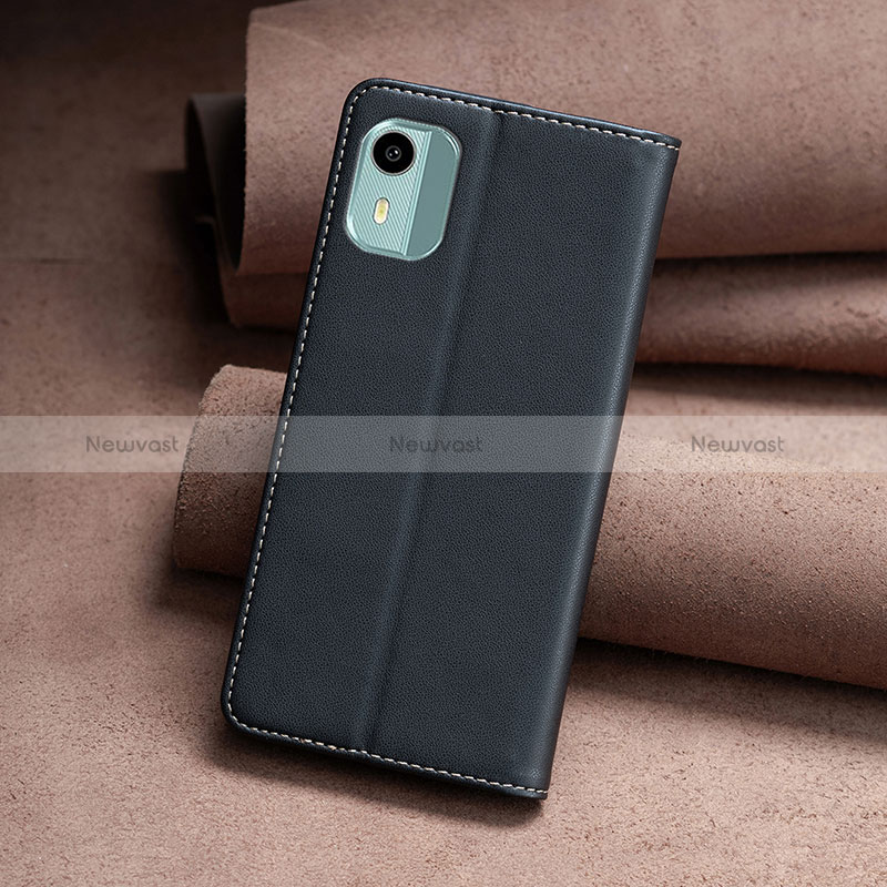 Leather Case Stands Flip Cover Holder B24F for Nokia C12