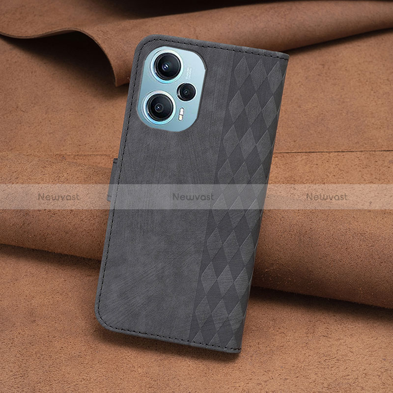 Leather Case Stands Flip Cover Holder B24F for Xiaomi Redmi Note 12 Turbo 5G