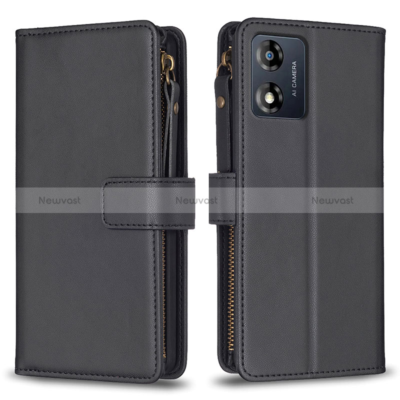 Leather Case Stands Flip Cover Holder B25F for Motorola Moto E13