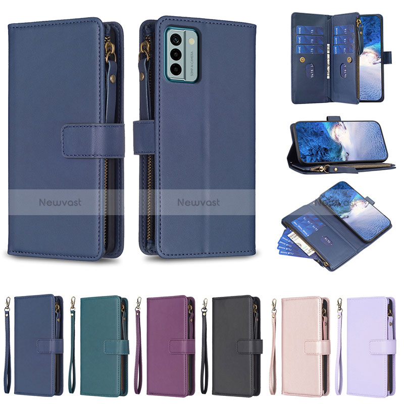 Leather Case Stands Flip Cover Holder B27F for Nokia G22