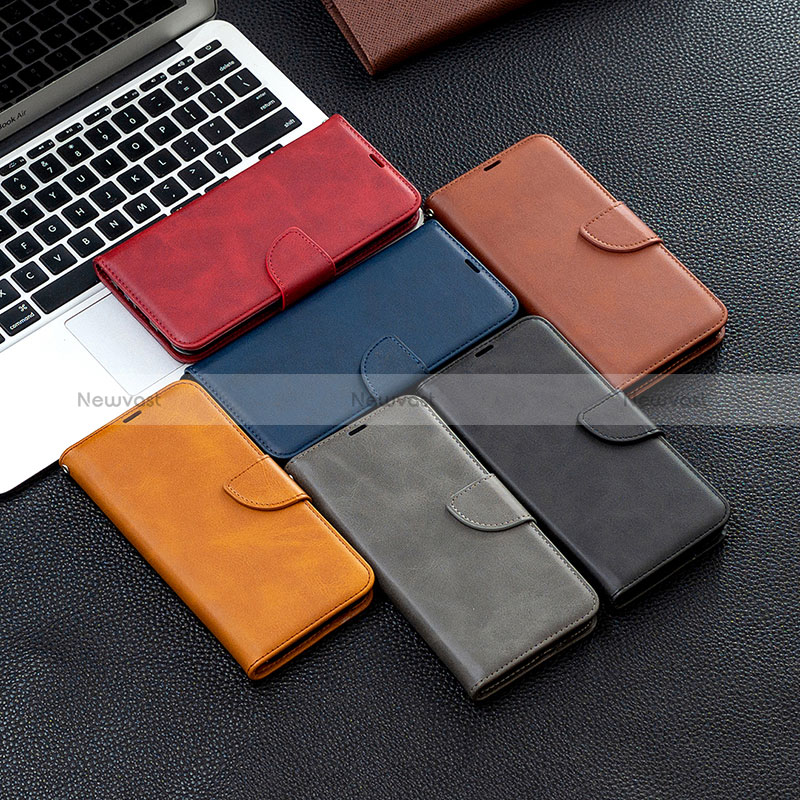 Leather Case Stands Flip Cover Holder BF1 for Xiaomi Redmi Note 10 Pro 4G