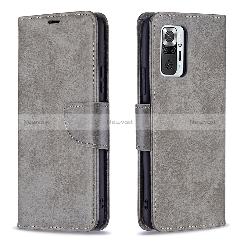 Leather Case Stands Flip Cover Holder BF1 for Xiaomi Redmi Note 10 Pro Max