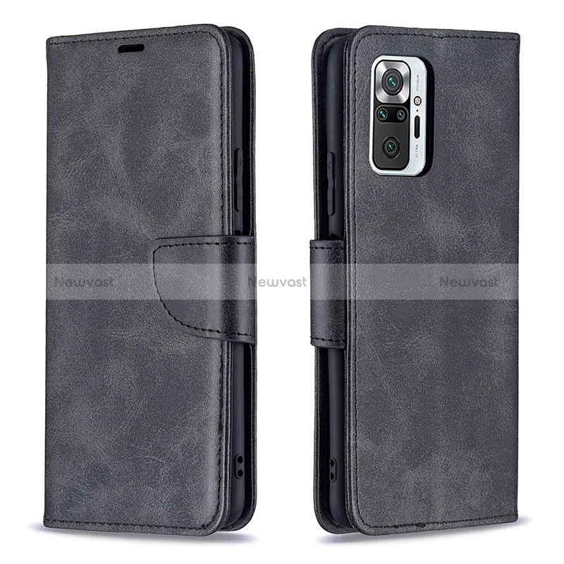 Leather Case Stands Flip Cover Holder BF1 for Xiaomi Redmi Note 10 Pro Max