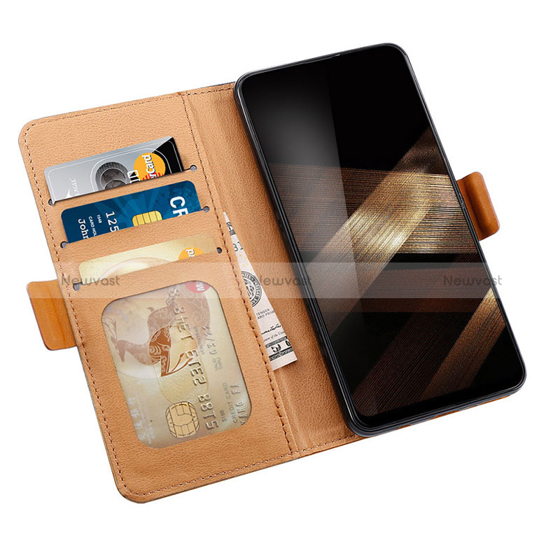 Leather Case Stands Flip Cover Holder BF18 for Samsung Galaxy S24 Plus 5G