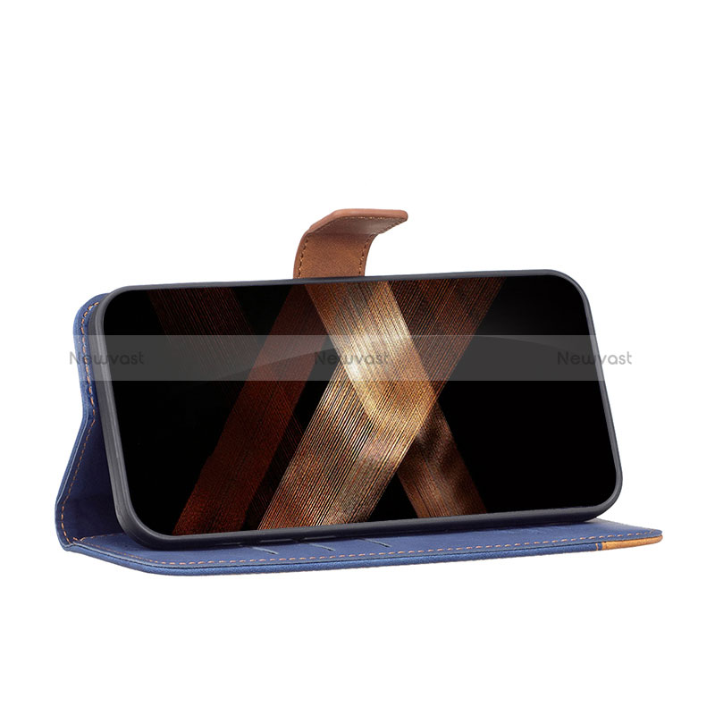 Leather Case Stands Flip Cover Holder BF2 for Samsung Galaxy S24 Plus 5G