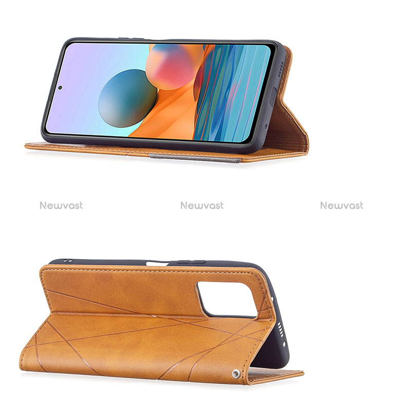 Leather Case Stands Flip Cover Holder BF5 for Xiaomi Redmi Note 10 Pro Max