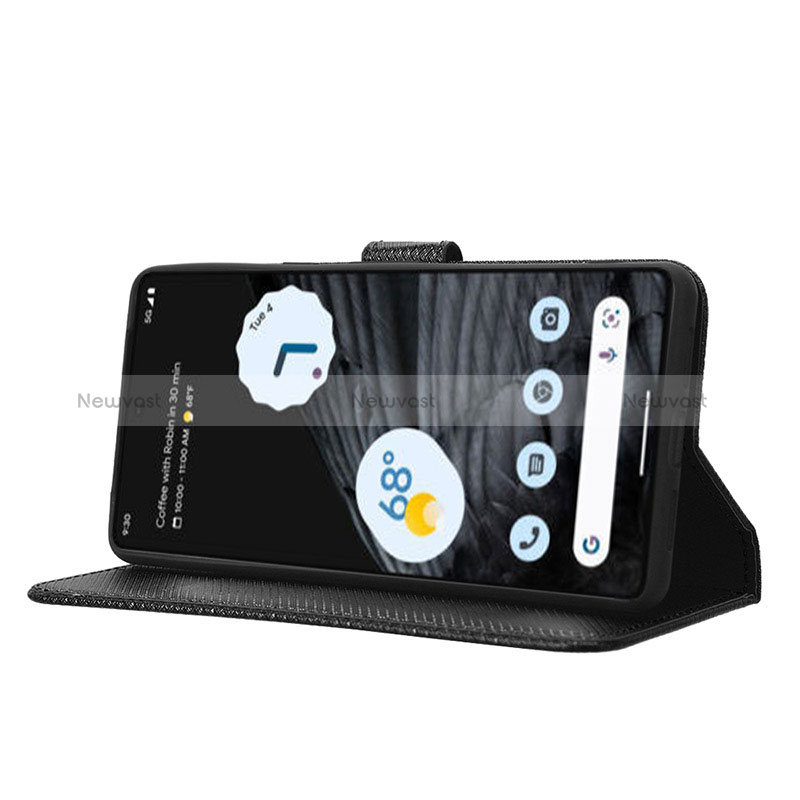 Leather Case Stands Flip Cover Holder BY1 for Google Pixel 7 Pro 5G